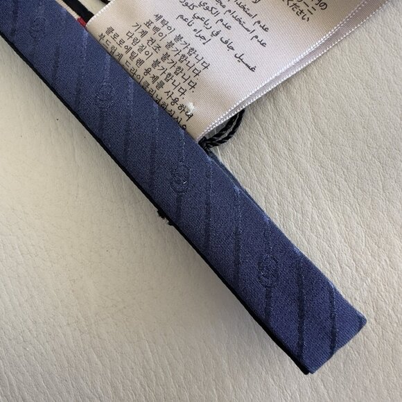 NWT GUCCI Bowtie Bow Tie Blue GG Silk 100% Authentic - Picture 8 of 10